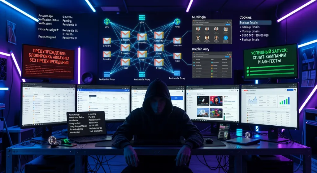 Купить Gmail аккаунты оптом с почтой для рекламы и безопасной работы через VPN