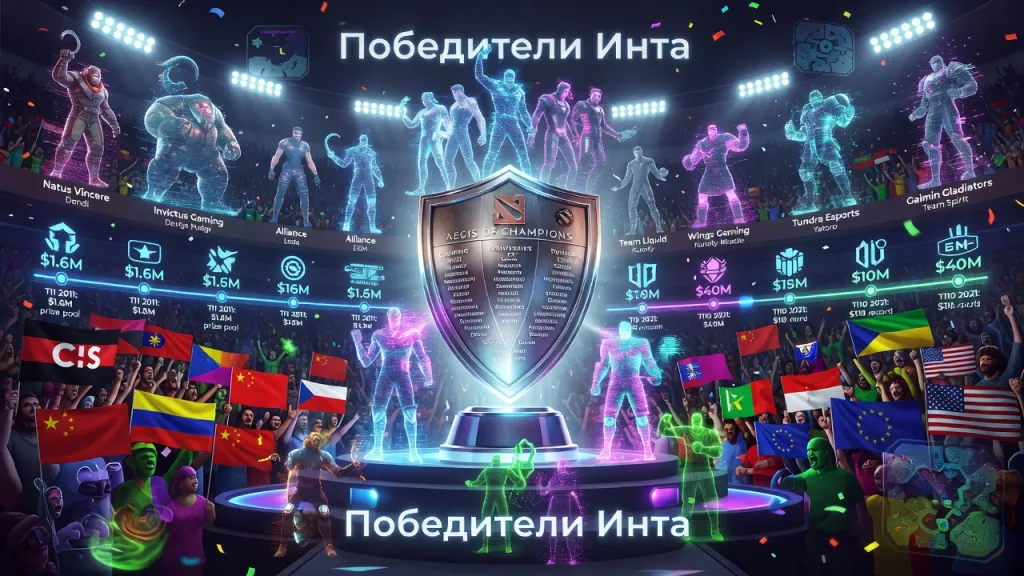Победители Инта (The International): чемпионы главного турнира Dota 2